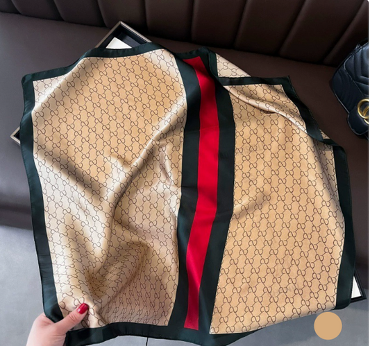 Small Silk Scarf – Elegant Women's Shawl, Lightweight Neck Scarf, Fashionable Spring & Autumn Accessory, Versatile Scarf for Suit & Shirt