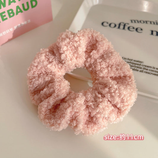 Accessoire de queue de cheval en peluche mignon pour l'automne/hiver