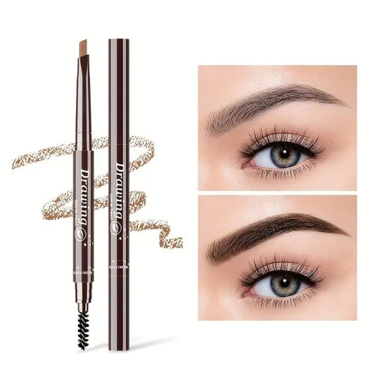 Double-Headed Waterproof Eyebrow Pencil - Long-Lasting & Precise