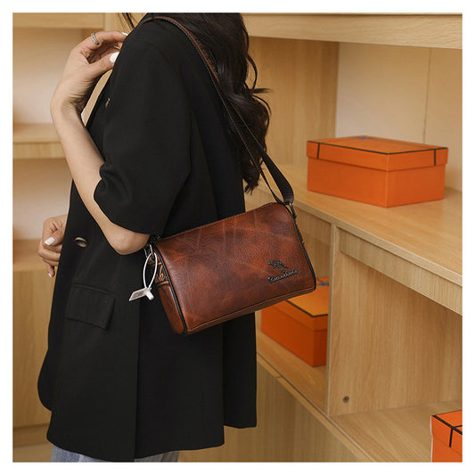 Kangaroo Leather Bag – Light Luxury, Trendy Shoulder Bag, Simple Crossbody Bag for Women